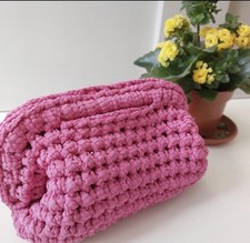 Borsa Clutch all'uncinetto