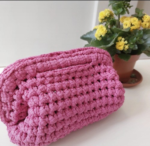 Borsa clutch all uncinetto - borsa, all'uncinetto
