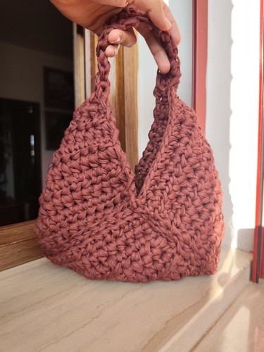 Borsa all uncinetto fatta - borsa,