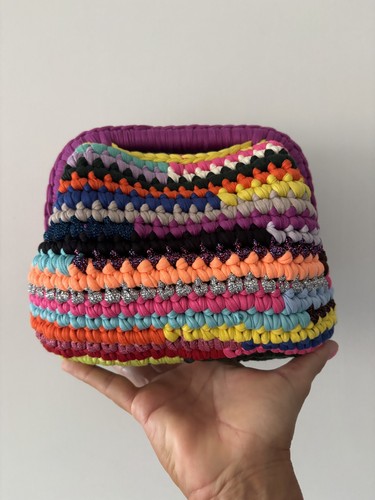 Borsa clutch all uncinetto - borsa, all'uncinetto