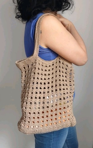 Borsa rete fatta a mano - a,