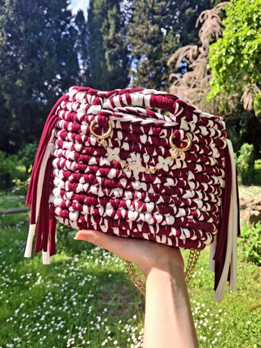 Borsa all uncinetto fatta - all'uncinetto,