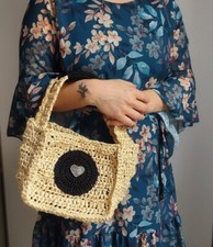 Borsa in rafia sintetica e