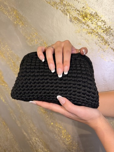 Borsa all uncinetto clutch - all’uncinetto,