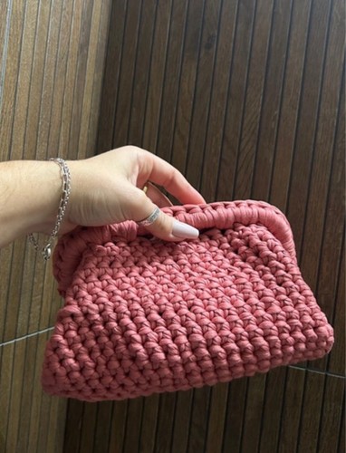 Borsa clutch all - borsa, all'uncinetto