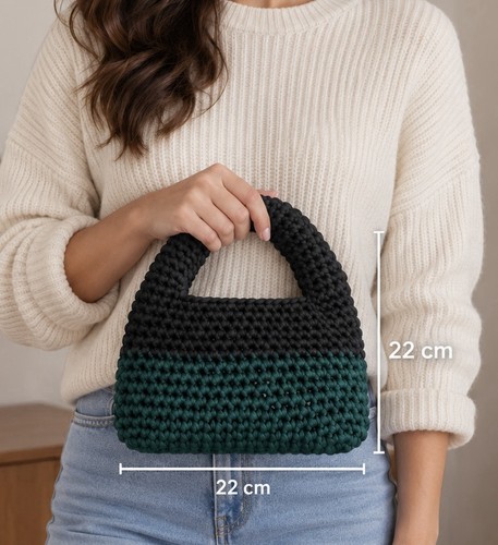 Borsa mano mini donna - a, fatta