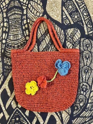 Borsa crochet ricamata - crochet,