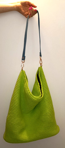 Borsa all uncinetto fatta - fatta, a