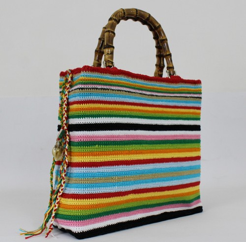 Borsa beige fatta mano - a,