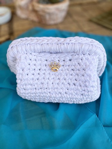 Borsa clutch all uncinetto - borsa, all'uncinetto