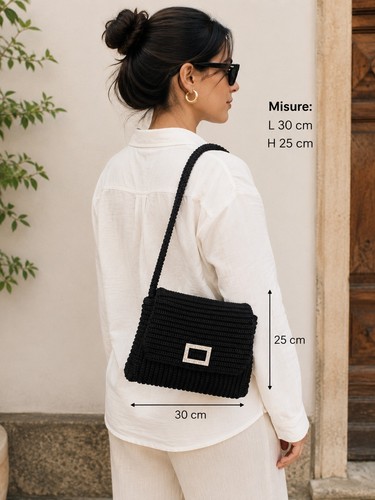 Borsa pochette nera - borsa/pochette,