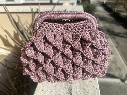 Borsa all uncinetto - borsa, all'uncinetto